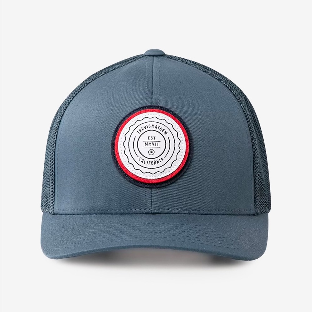 TRAVIS MATHEW The Patch Snapback‎ Mesh Hat, Blue